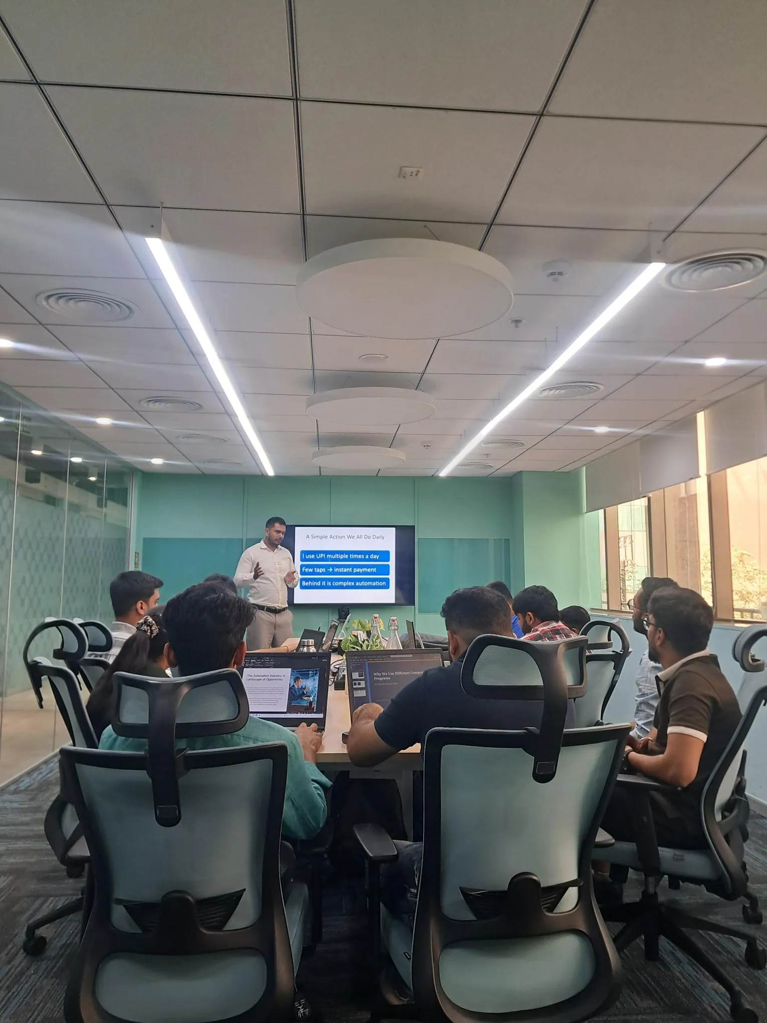 Agentic AI training delivery session, part of RPATech's international program
