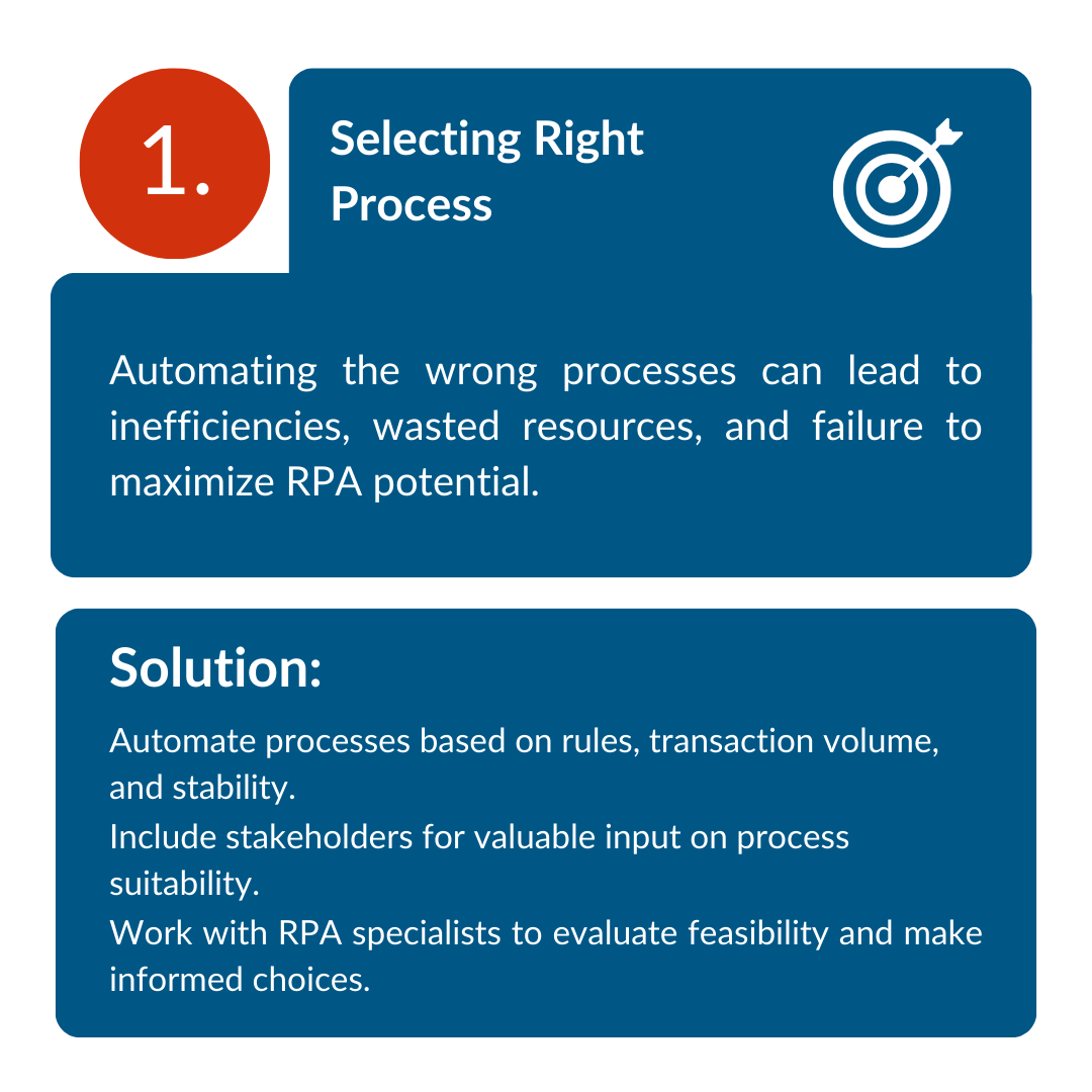 RPA challenges
